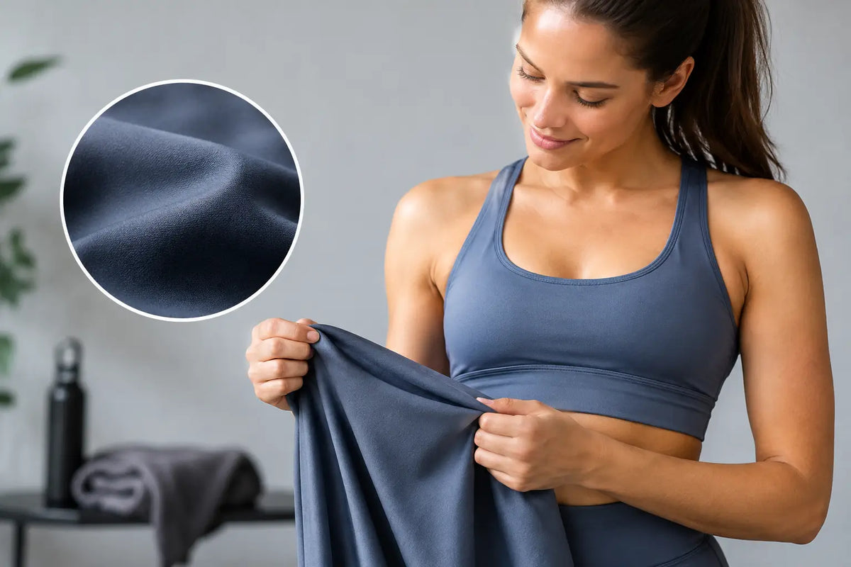 Welke stof voelt premium aan bij sportkleding?
