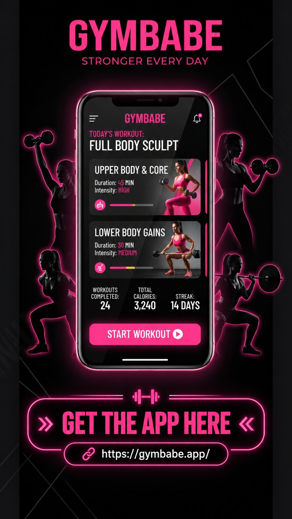 Gymbabe App - Get the app here
