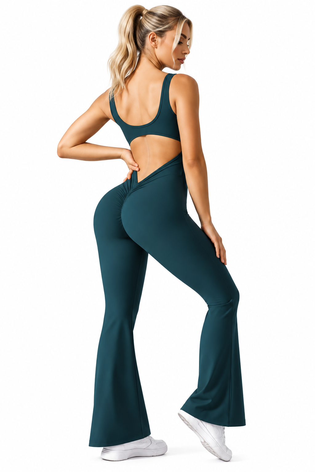 GYMBABE Sculpt Flare Jumpsuit