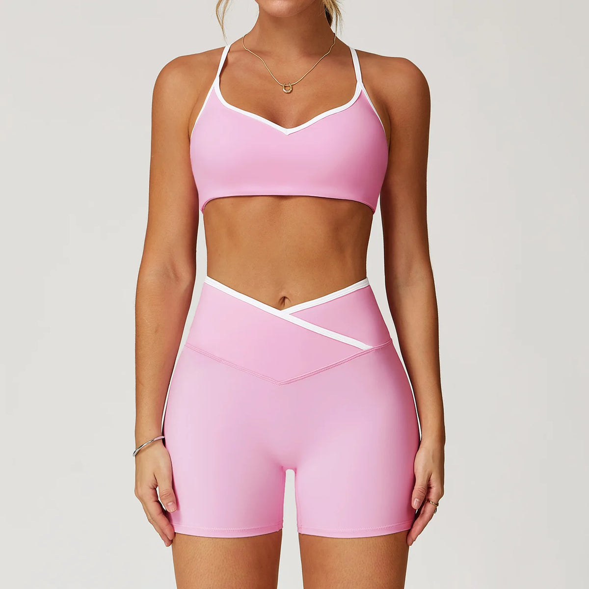 GYMBABE Contour Short Set